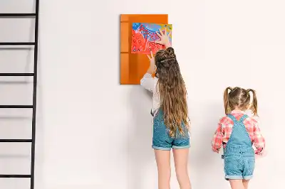 Magnettafel beschreibbar in Orange