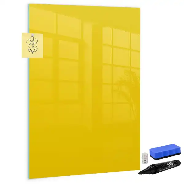 Magnettafel beschreibbar hellgelb