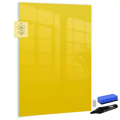 Magnettafel beschreibbar hellgelb