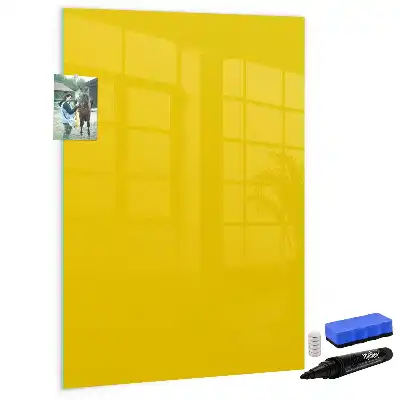 Magnettafel beschreibbar hellgelb