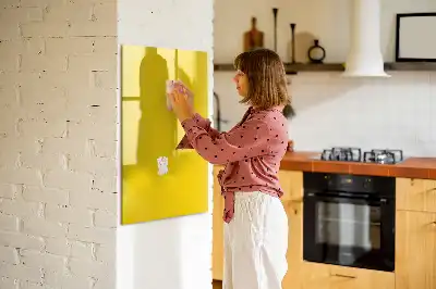Magnettafel beschreibbar hellgelb