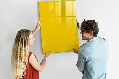 Magnettafel beschreibbar hellgelb