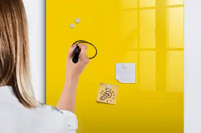 Magnettafel beschreibbar hellgelb