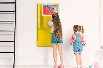Magnettafel beschreibbar hellgelb