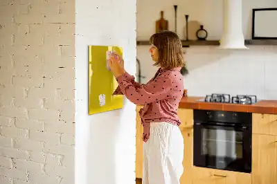 Magnettafel beschreibbar hellgelb