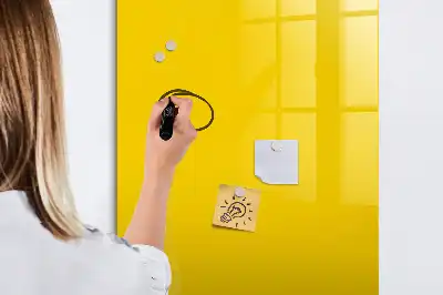Magnettafel beschreibbar hellgelb