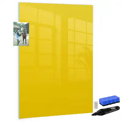 Magnettafel beschreibbar hellgelb