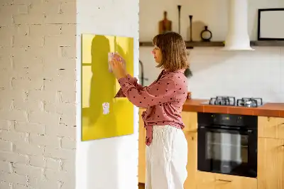 Magnettafel beschreibbar hellgelb