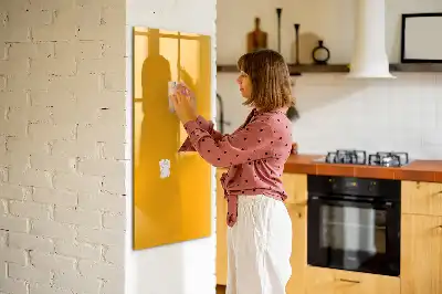 Magnettafel zum Schreiben in Goldgelb