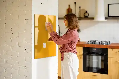 Magnettafel zum Schreiben in Goldgelb
