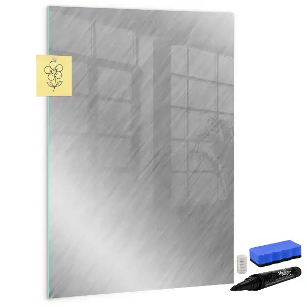 Magnettafel zum Schreiben in metallischem Glanz