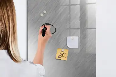 Magnettafel zum Schreiben in metallischem Glanz