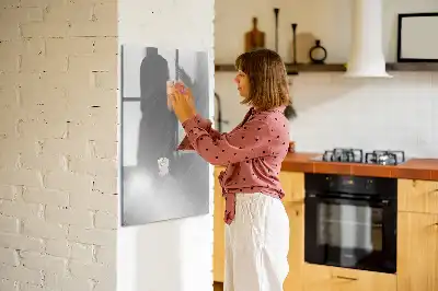 Magnettafel zum Schreiben in metallischem Glanz