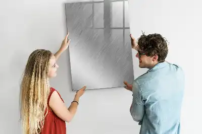 Magnettafel zum Schreiben in metallischem Glanz