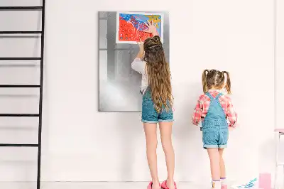 Magnettafel zum Schreiben in metallischem Glanz