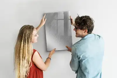 Magnettafel zum Schreiben in metallischem Glanz