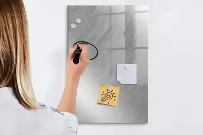 Magnettafel zum Schreiben in metallischem Glanz