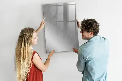 Magnettafel zum Schreiben in metallischem Glanz