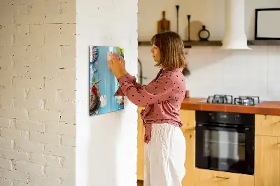 Magnettafel beschreibbar in Form eines Strandsets