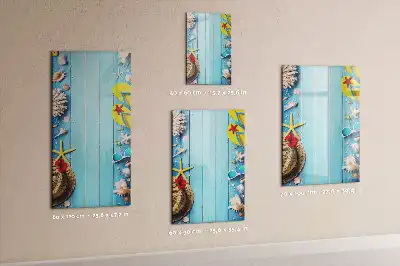 Magnettafel beschreibbar in Form eines Strandsets