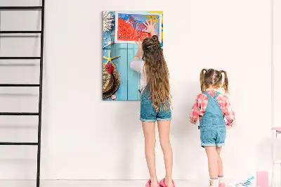 Magnettafel beschreibbar in Form eines Strandsets