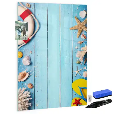 Magnettafel zum Schreiben Set für Strandliebhaber