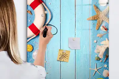 Magnettafel zum Schreiben Set für Strandliebhaber