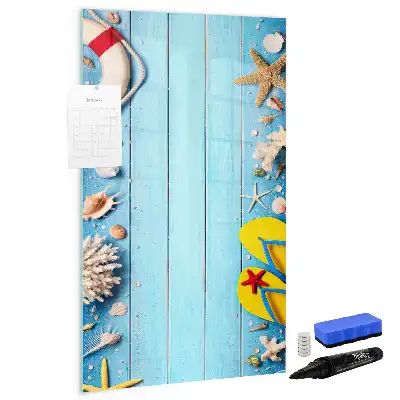 Magnettafel zum Schreiben Set für Strandliebhaber