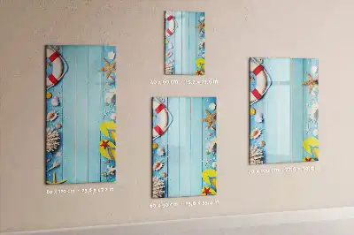 Magnettafel zum Schreiben Set für Strandliebhaber
