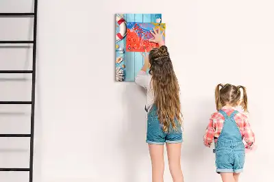 Magnettafel zum Schreiben Set für Strandliebhaber