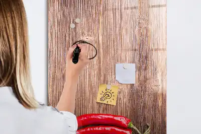 Magnettafel zum Schreiben mit Motiv Chilis auf Holzbrett