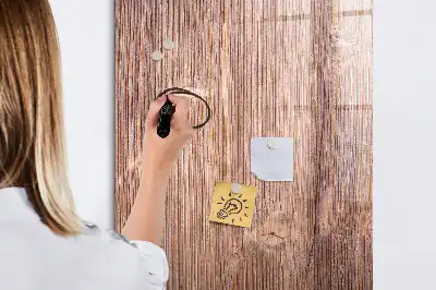 Magnettafel zum Schreiben mit Motiv Chilis auf Holzbrett
