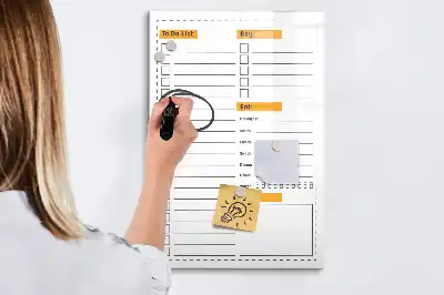 Magnettafel beschreibbare To-Do-Liste