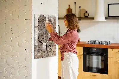 Magnettafel Baumstamm-Querschnitt zum Schreiben