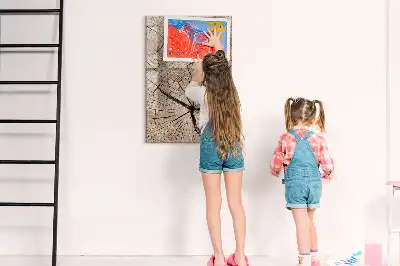 Magnettafel Baumstamm-Querschnitt zum Schreiben