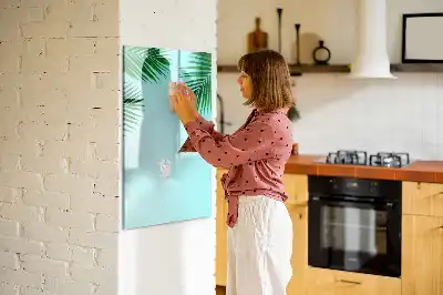 Magnettafel zum Schreiben Motiv Palmenblätter