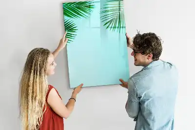 Magnettafel zum Schreiben Motiv Palmenblätter