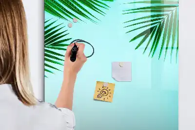 Magnettafel zum Schreiben Motiv Palmenblätter