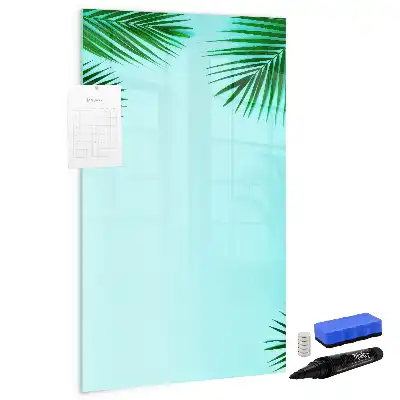 Magnettafel zum Schreiben Motiv Palmenblätter