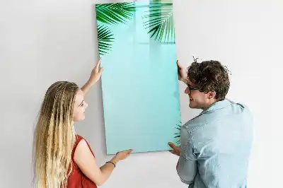 Magnettafel zum Schreiben Motiv Palmenblätter