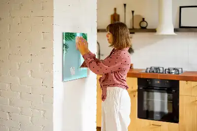 Magnettafel zum Schreiben Motiv Palmenblätter