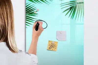 Magnettafel zum Schreiben Motiv Palmenblätter