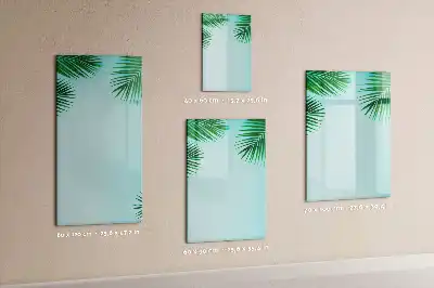 Magnettafel zum Schreiben Motiv Palmenblätter
