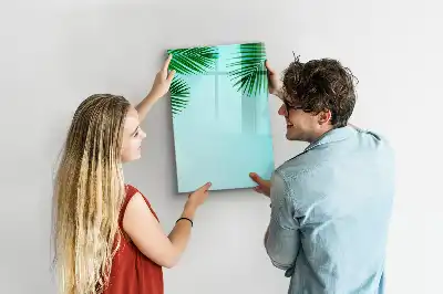 Magnettafel zum Schreiben Motiv Palmenblätter
