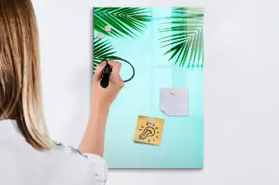Magnettafel zum Schreiben Motiv Palmenblätter