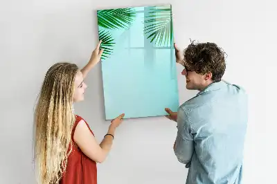 Magnettafel zum Schreiben Motiv Palmenblätter