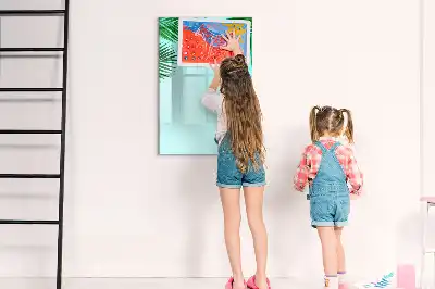 Magnettafel zum Schreiben Motiv Palmenblätter