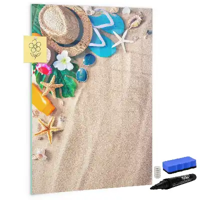 Magnettafel zum Schreiben mit Sandstrand-Motiv