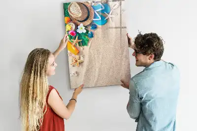 Magnettafel zum Schreiben mit Sandstrand-Motiv
