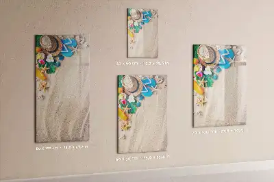 Magnettafel zum Schreiben mit Sandstrand-Motiv